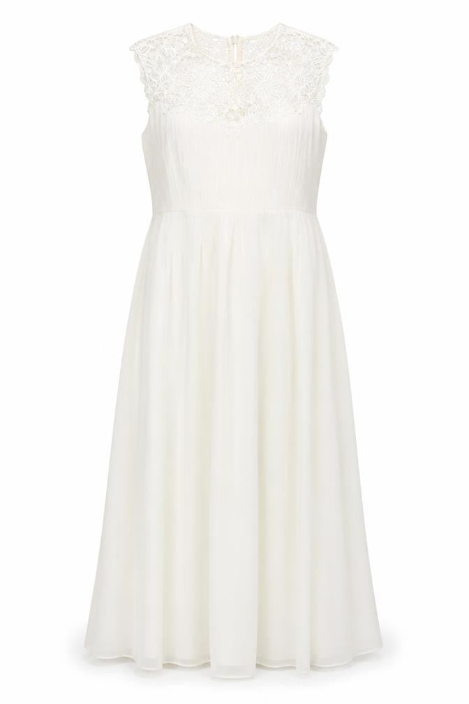 Dorothy Perkins Women's Ivory A-Line Wedding Dress Size 14