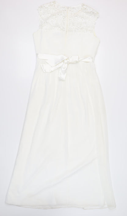 Dorothy Perkins Women's Ivory A-Line Wedding Dress Size 14