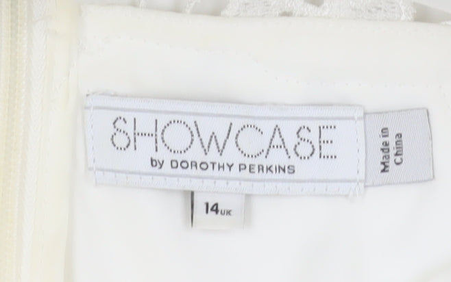 Dorothy Perkins Women's Ivory A-Line Wedding Dress Size 14