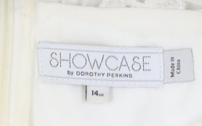 Dorothy Perkins Women's Ivory A-Line Wedding Dress Size 14