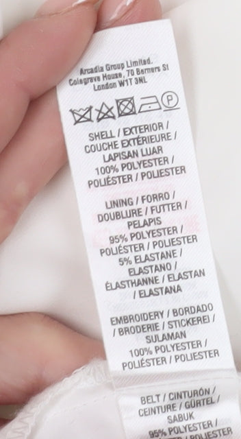 Dorothy Perkins Women's Ivory A-Line Wedding Dress Size 14