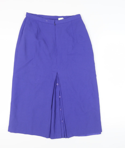 Jacques Vert Women's Purple Midi Pencil Skirt Size 14 - Business Wear