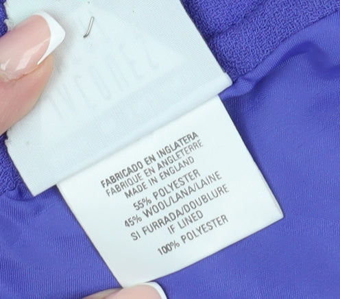 Jacques Vert Women's Purple Midi Pencil Skirt Size 14 - Business Wear