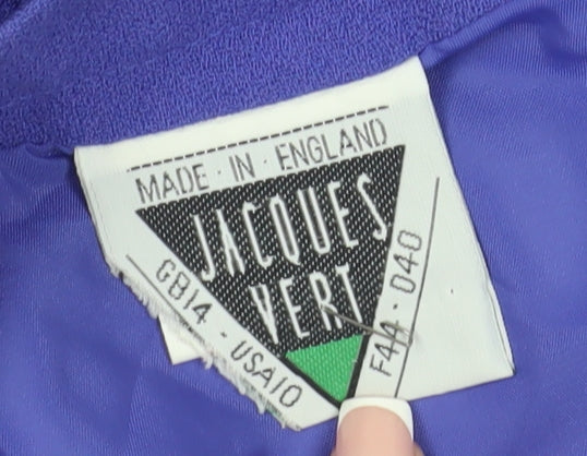 Jacques Vert Women's Purple Midi Pencil Skirt Size 14 - Business Wear