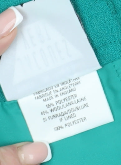 Jacques Vert Women's Green Long Pencil Skirt, Size 14