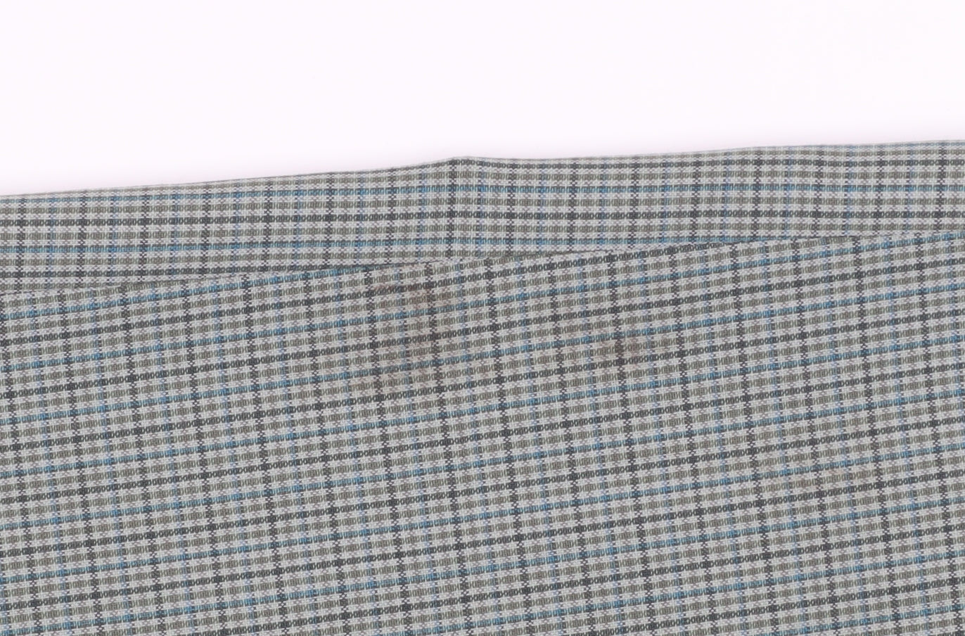 Marks and Spencer Green Check Pleated Trousers 38 Waist