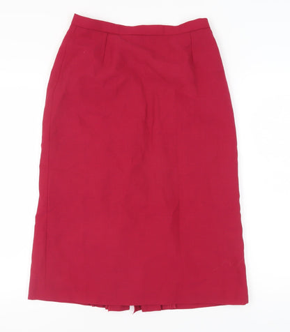 Jacques Vert Women’s Red Midi Pencil Skirt, Size 14
