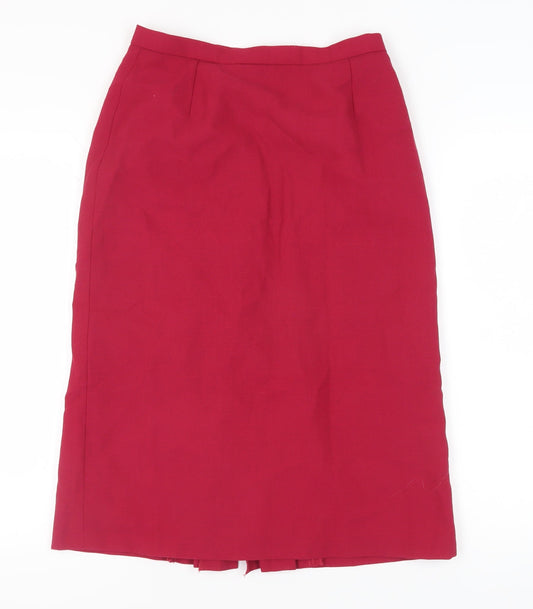 Jacques Vert Women’s Red Midi Pencil Skirt, Size 14