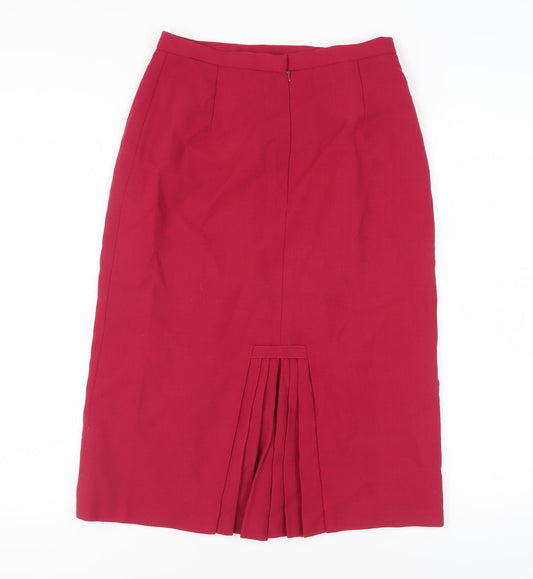 Jacques Vert Women’s Red Midi Pencil Skirt, Size 14