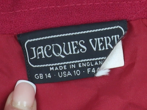 Jacques Vert Women’s Red Midi Pencil Skirt, Size 14