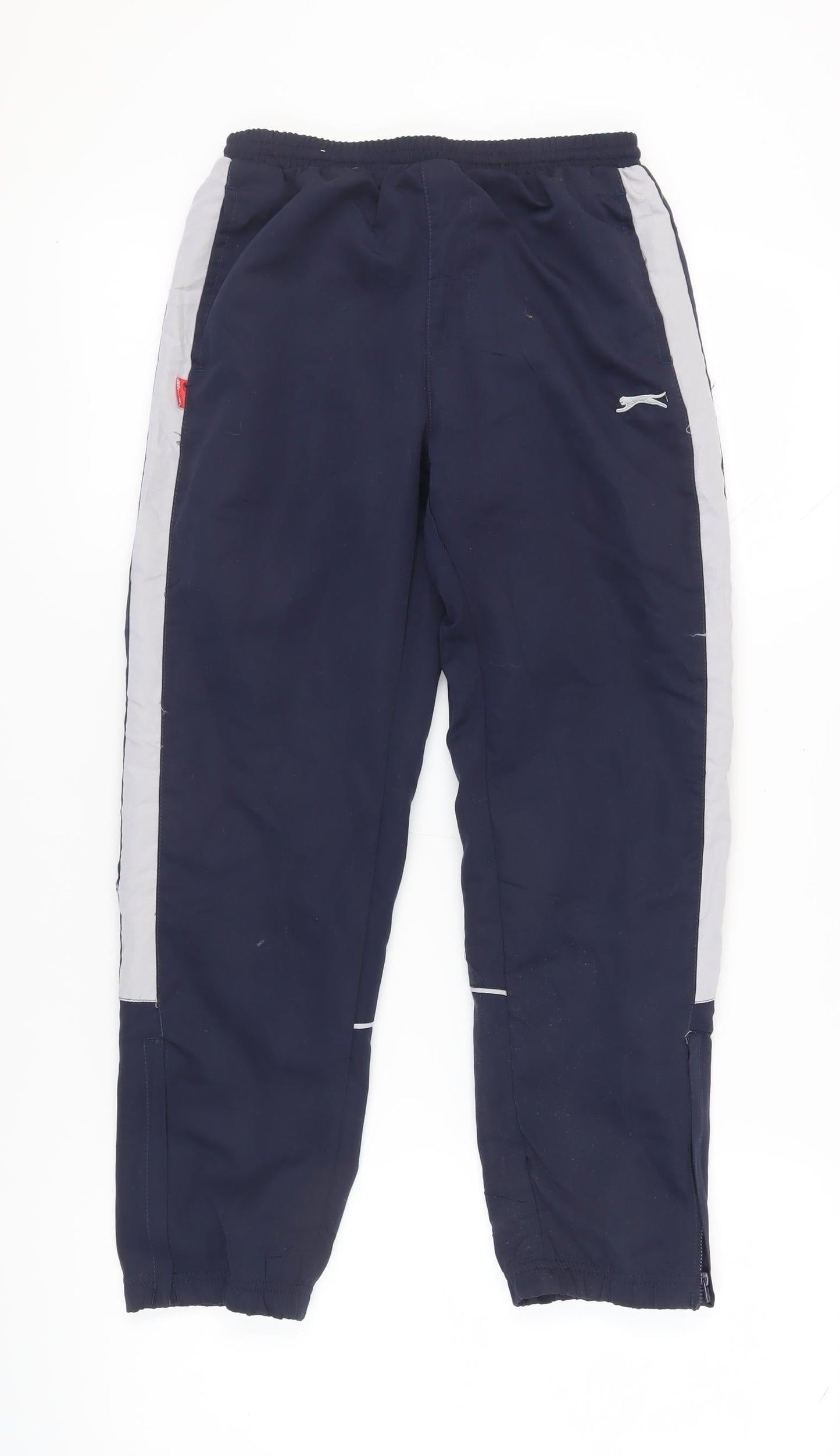 Slazenger Boys Blue Track Pants Size 11-12, Elastic Waist, Activewear