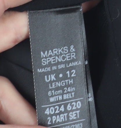 Marks and Spencer Women's Black Pencil Skirt Size 12