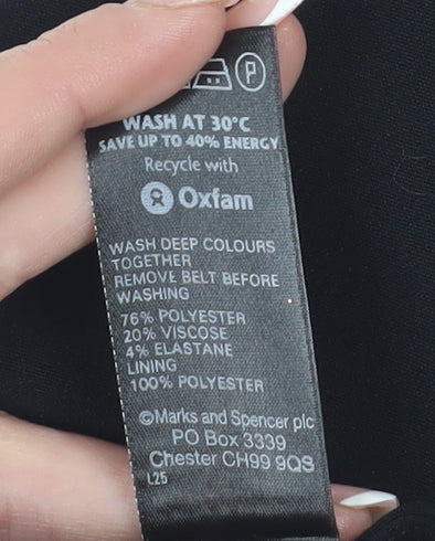 Marks and Spencer Women's Black Pencil Skirt Size 12