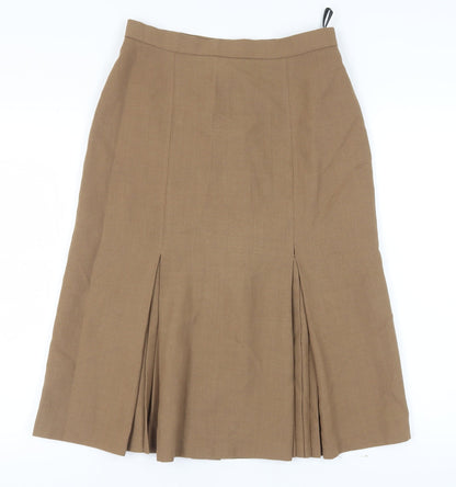 Jacques Vert Women’s Brown Midi A-Line Skirt, Size 14