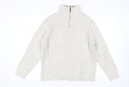 Marks and Spencer Men's Ivory XL Pullover Jumper