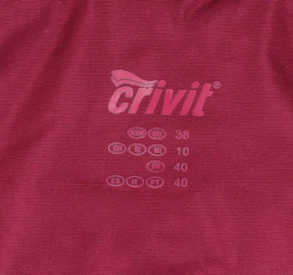 Crivit Women's Red Hooded Parka Jacket Size 10