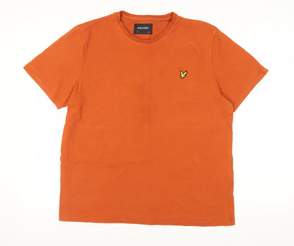 Lyle & Scott Men's Orange XL Cotton T-Shirt