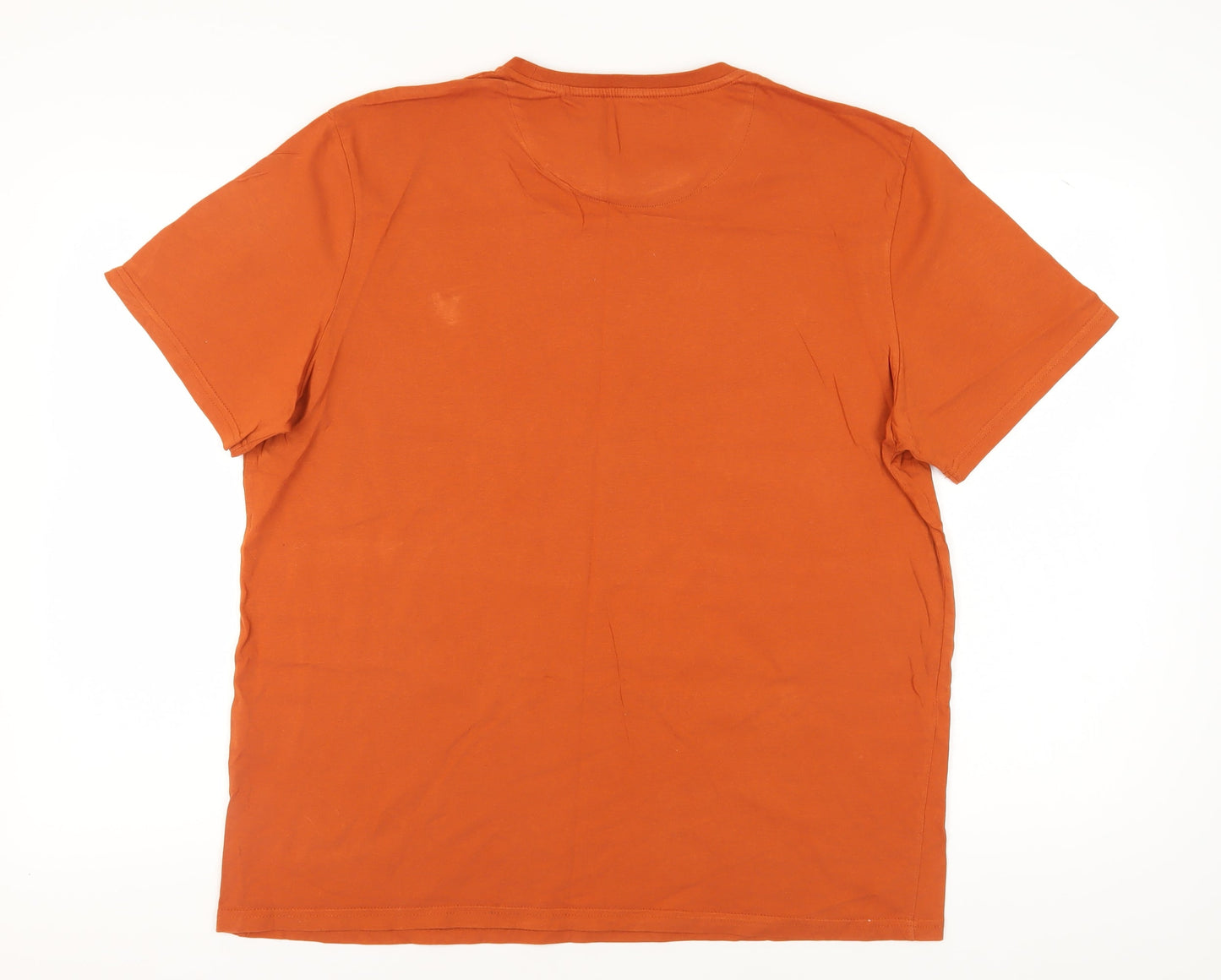 Lyle & Scott Men's Orange XL Cotton T-Shirt