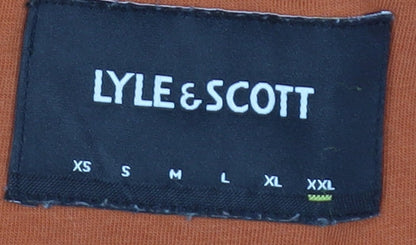 Lyle & Scott Men's Orange XL Cotton T-Shirt