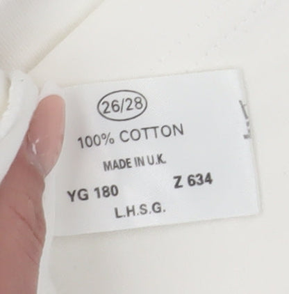 Evans Women's White Ringer T-Shirt Size 26