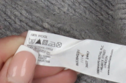 Jeff Banks Men's Grey Wool Pullover Jumper, Size M