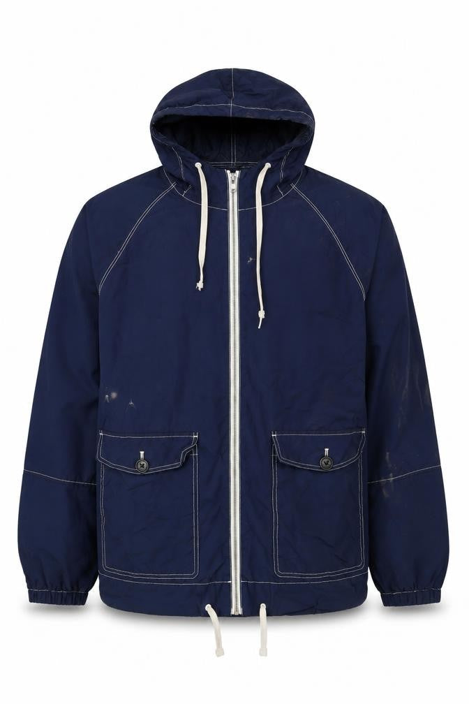 Mens UK Size L Jack Wills Blue Windbreaker Coat