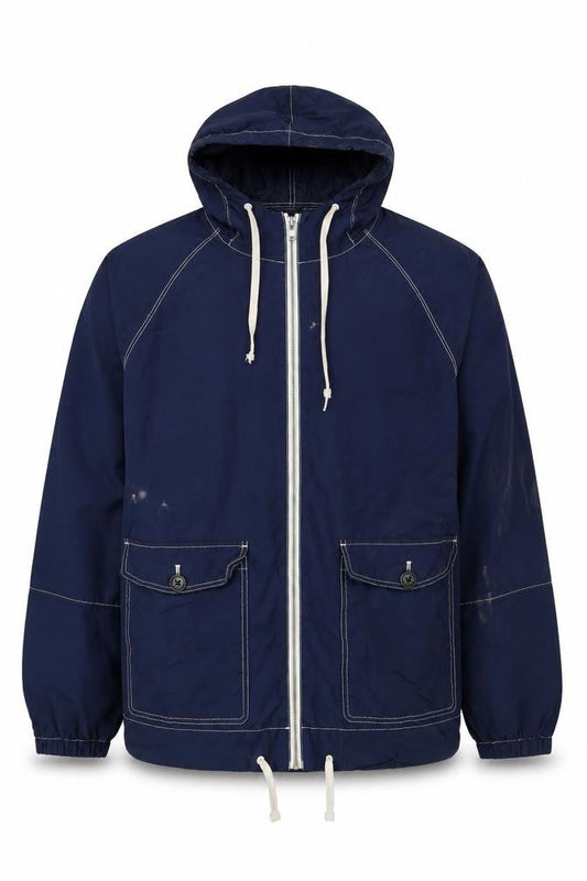 Mens UK Size L Jack Wills Blue Windbreaker Coat