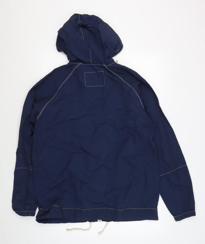 Mens UK Size L Jack Wills Blue Windbreaker Coat