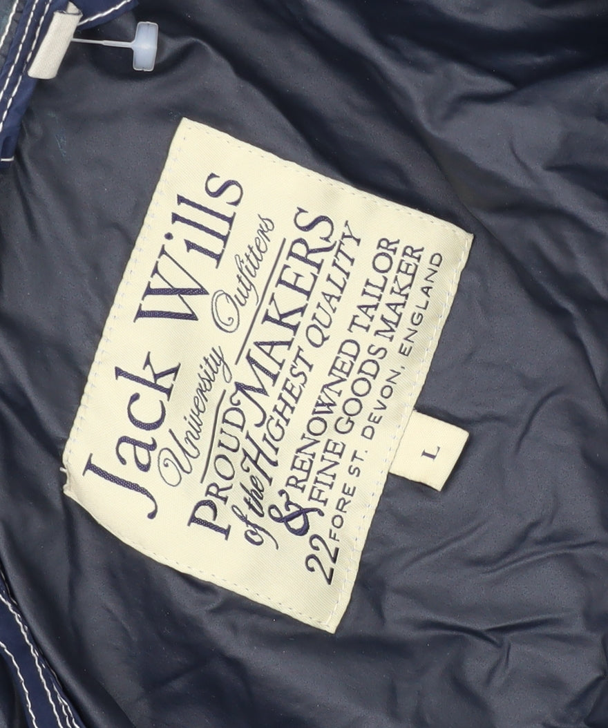 Mens UK Size L Jack Wills Blue Windbreaker Coat