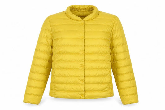 Womens UK Size S H&M Yellow Puffer Jacket