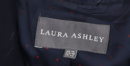 Womens UK Size 14 Laura Ashley Regular Black Blazer