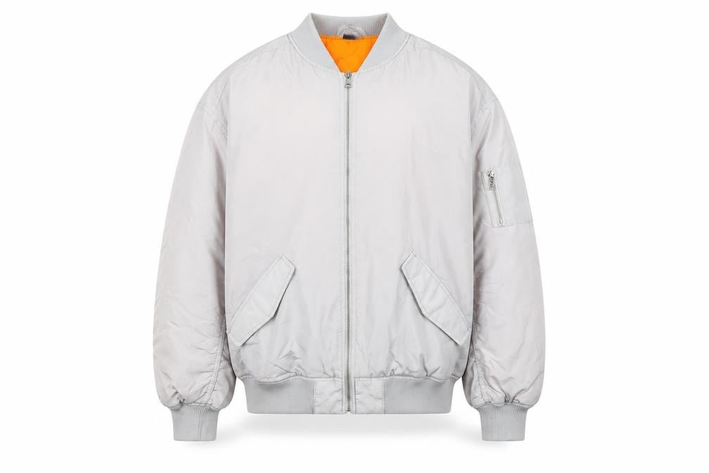 Mens UK Size S H&M Grey Bomber Jacket