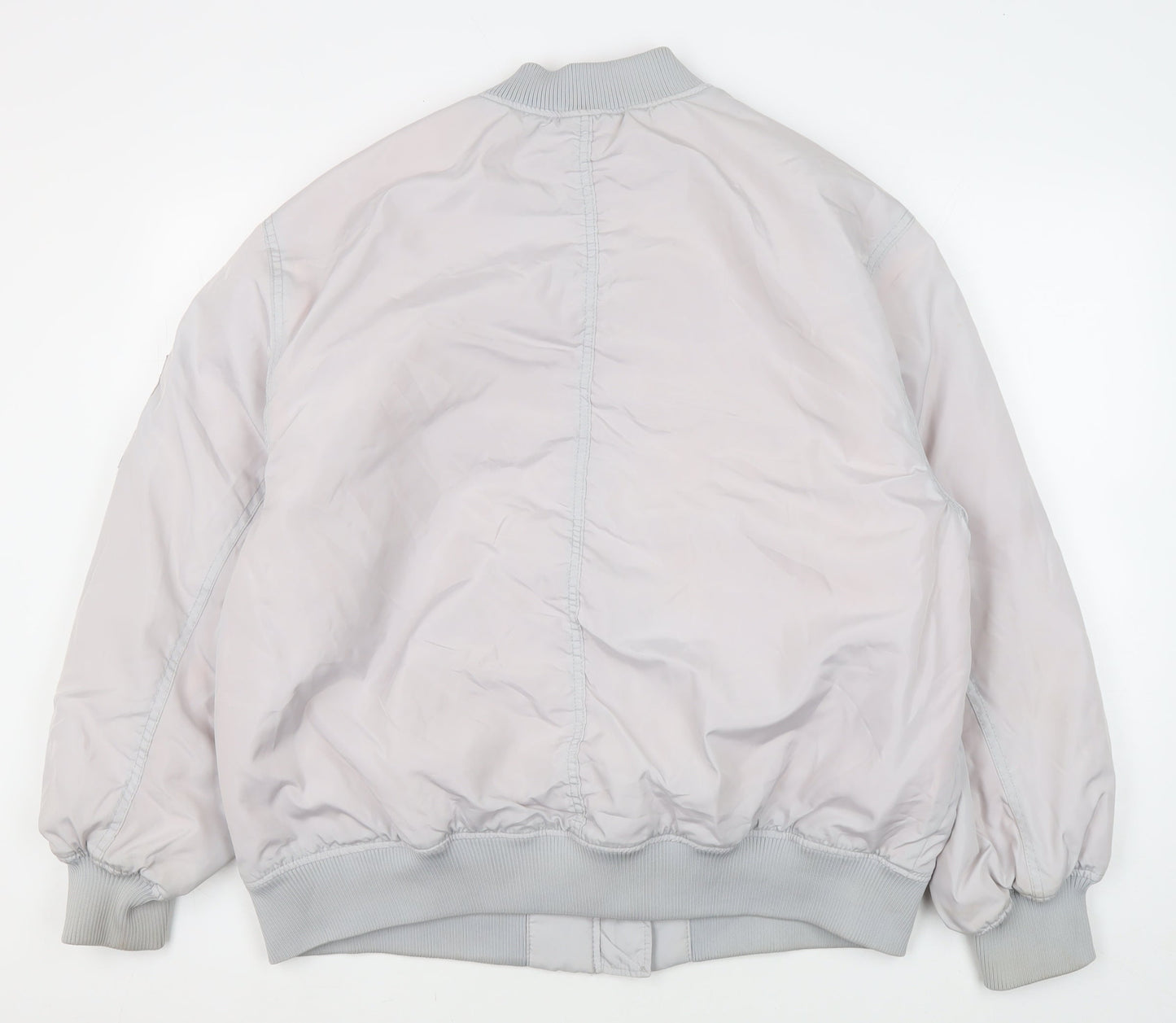 Mens UK Size S H&M Grey Bomber Jacket