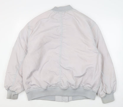 Mens UK Size S H&M Grey Bomber Jacket