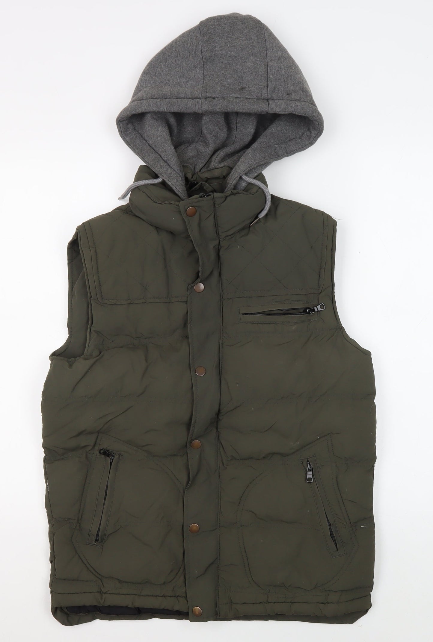 Mens UK Size S Blue Inc Green Puffer Jacket