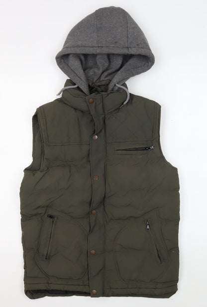 Mens UK Size S Blue Inc Green Puffer Jacket