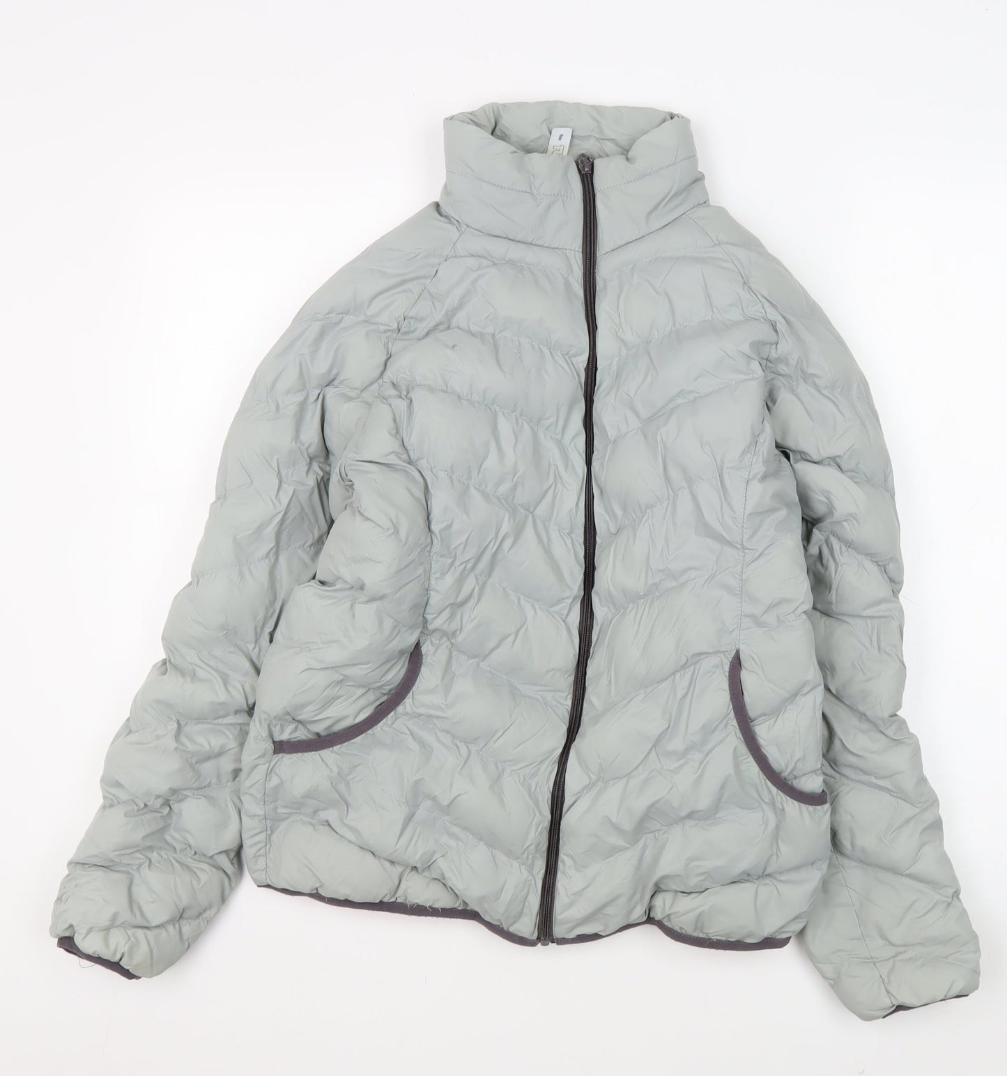 Kyou Women’s Grey Puffer Jacket L Regular Fit
