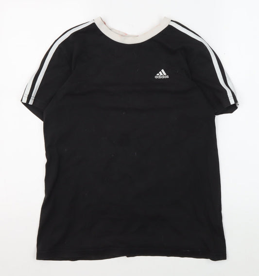 Womens UK Size XS adidas Black Basic T-Shirt