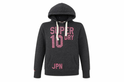 Womens UK Size M Superdry Grey Pullover Hoodie