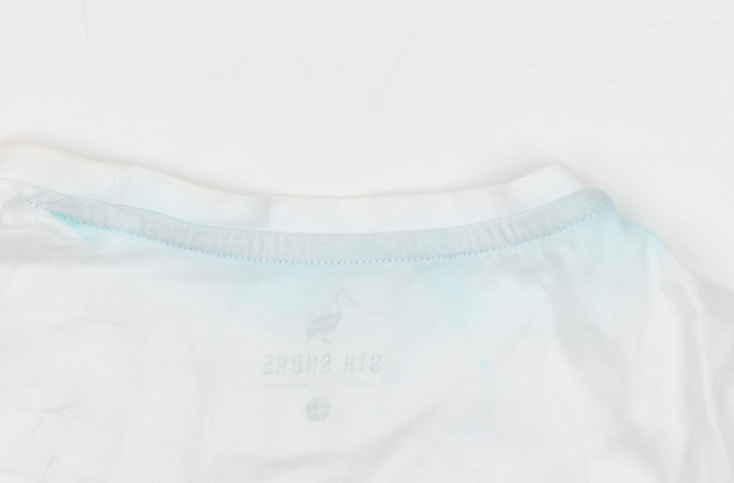 STH Shore Men's White Graphic Retro T-Shirt, L, Cotton