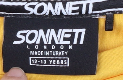 Sonneti Boys Yellow Graphic Print T-Shirt 12-13 Years
