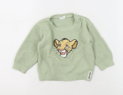 Disney at Primark Unisex Baby Lion King Green Jumper 3-6M