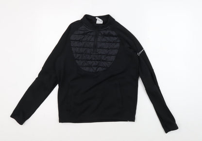 Nike Unisex Kids Black Track Jacket L, Thermal Fleece