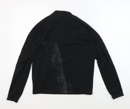 Nike Unisex Kids Black Track Jacket L, Thermal Fleece