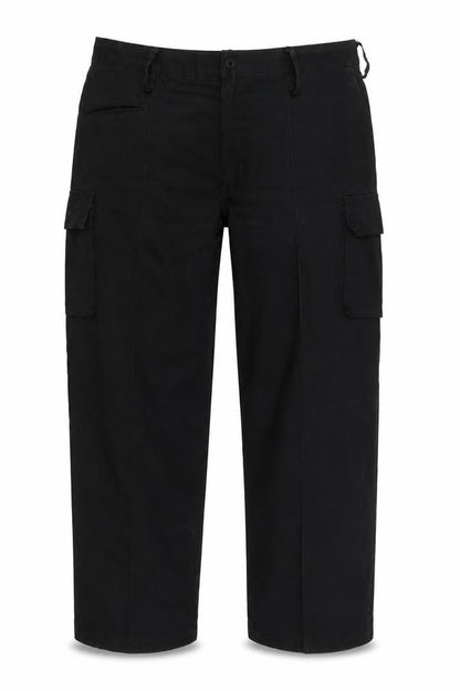 Mens UK Size L Gear Regular Fit Cargo Black Trousers