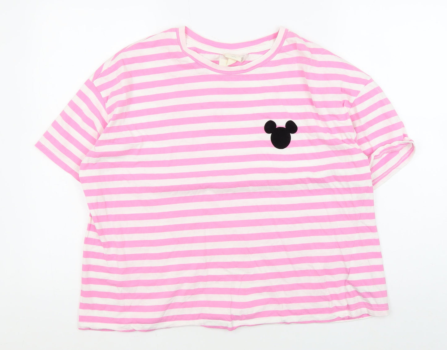 Womens UK Size XL H&M Multicoloured Basic T-Shirt