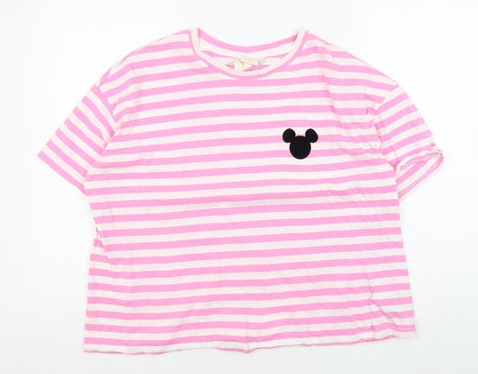 Womens UK Size XL H&M Multicoloured Basic T-Shirt