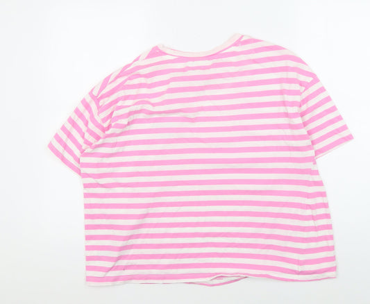 Womens UK Size XL H&M Multicoloured Basic T-Shirt
