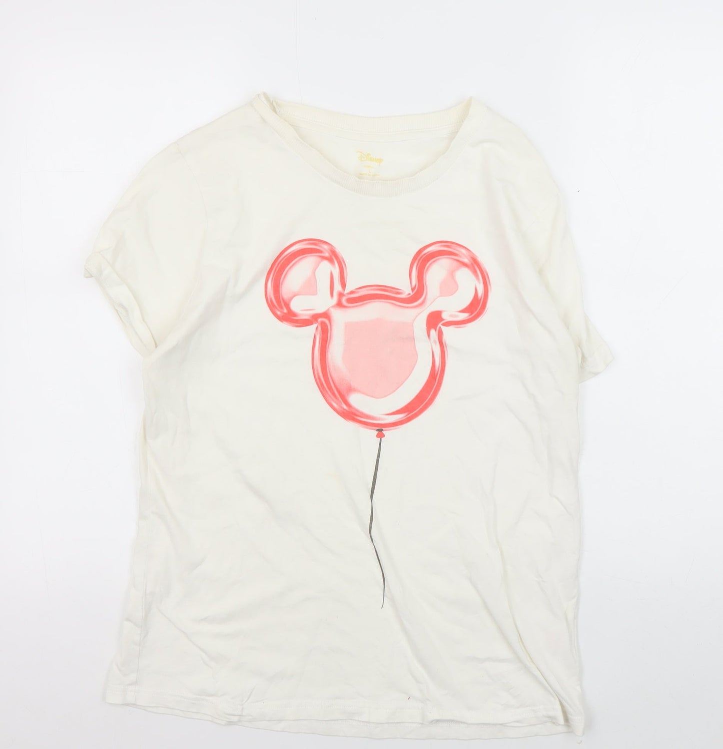 Unisex Adults UK Size L Disney White  T-Shirt