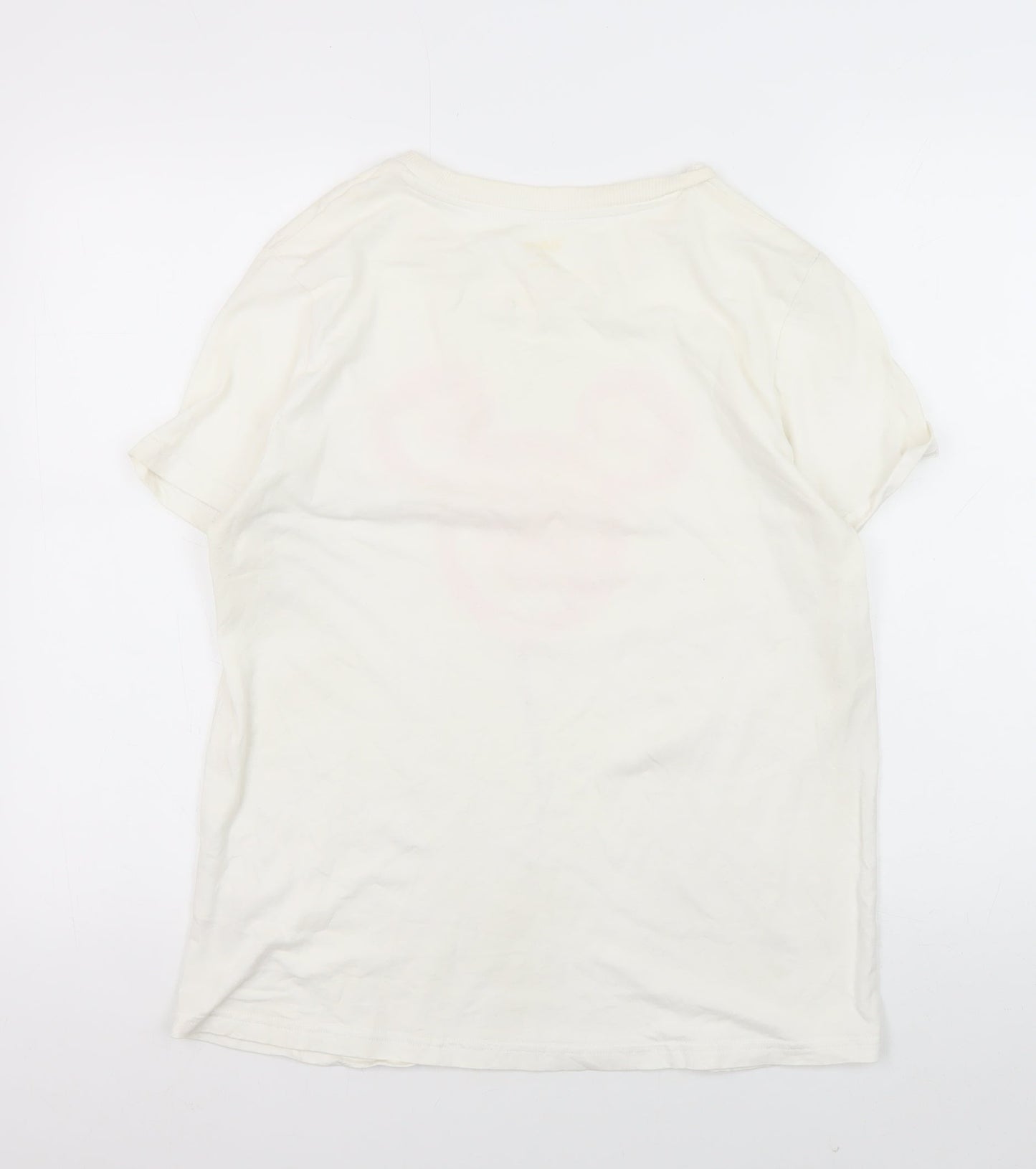 Unisex Adults UK Size L Disney White  T-Shirt